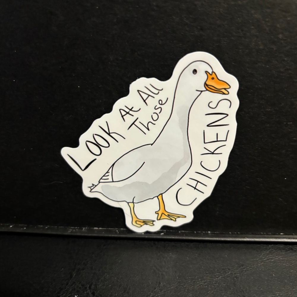 SEA GULL " LOOK AT THESE CHICKENS" STICKER